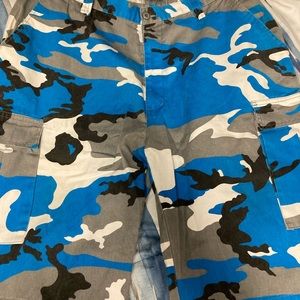 Men’s Regal Wear Blue Camouflage Shorts